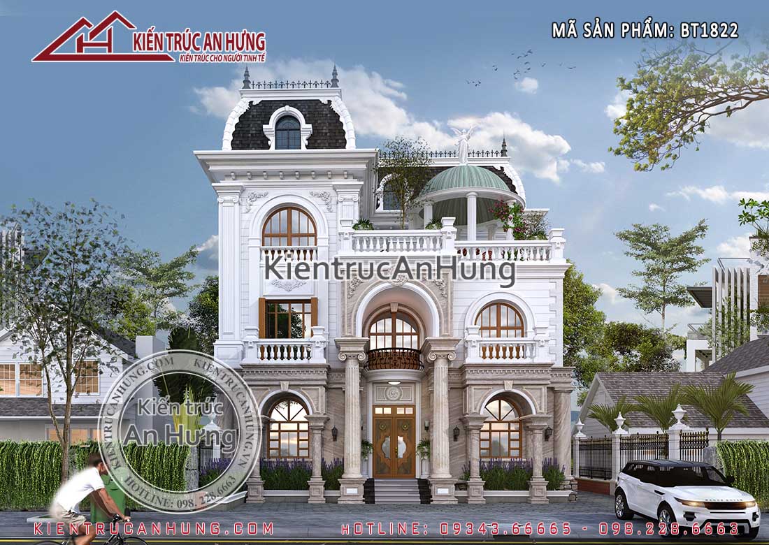 Biệt thự tân cổ điển 3 tầng tại Hà Nội
