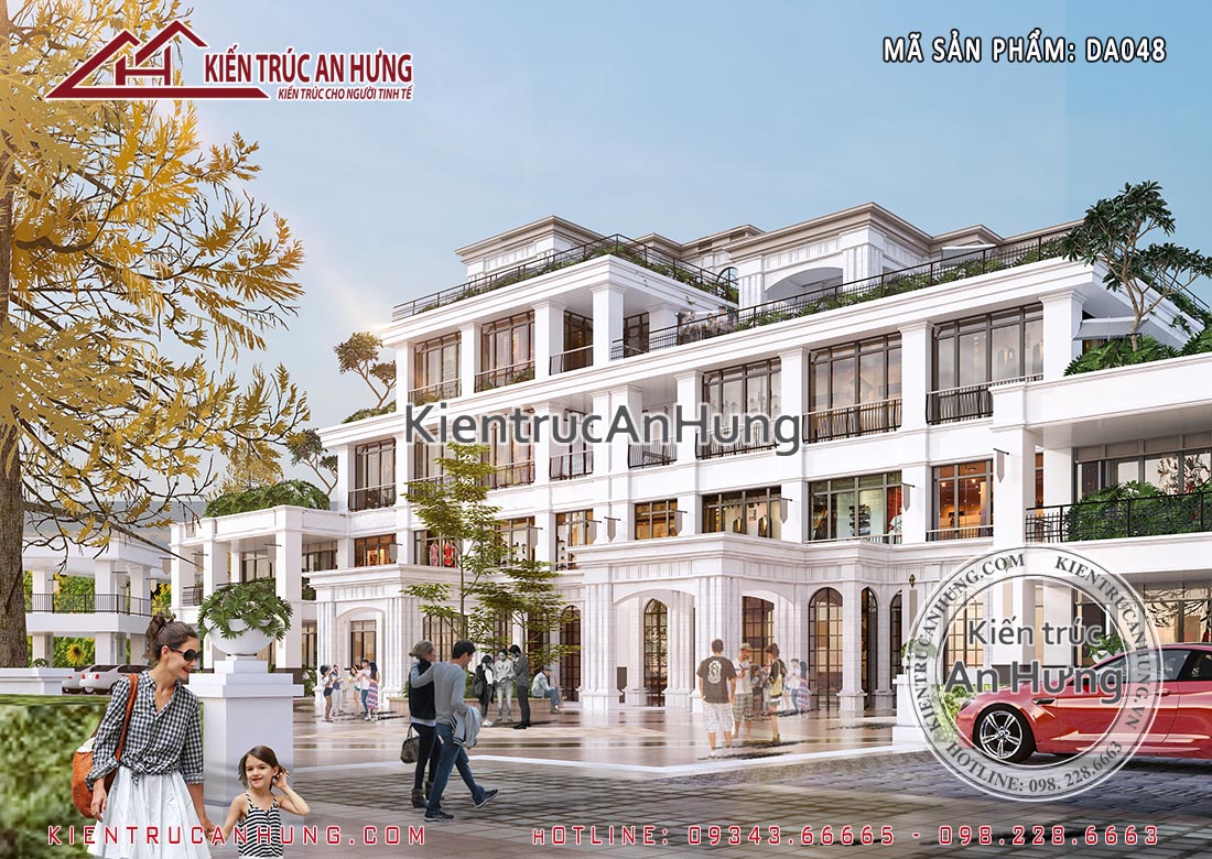 Thiết kế Trung tâm thương mại 5.000M2 thuộc KĐT Đông Hương, TP Thanh Hóa - DA048