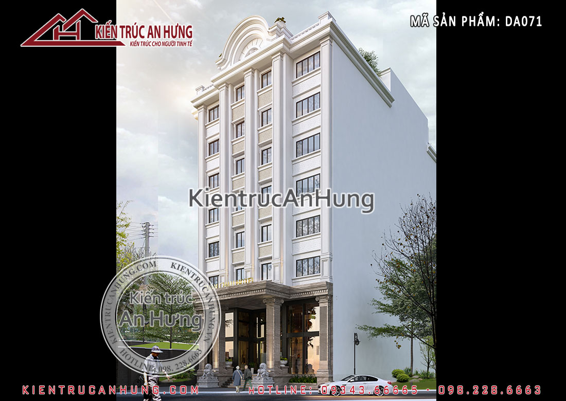 Thiết kế khách sạn Mini 7 tầng Moonlight tại Quảng Ninh 