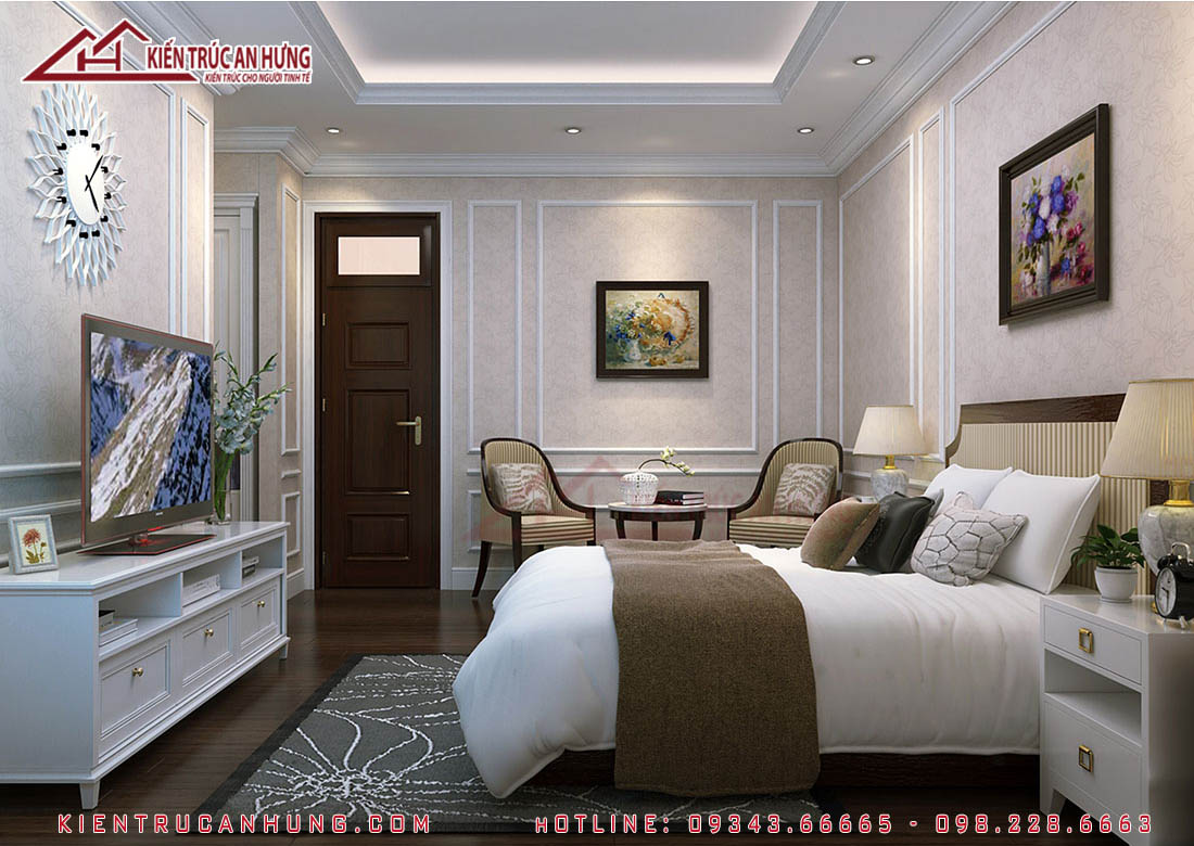 Thiết kế nội thất tân cổ điển - Anh Đức - Quảng Ninh - NT1056