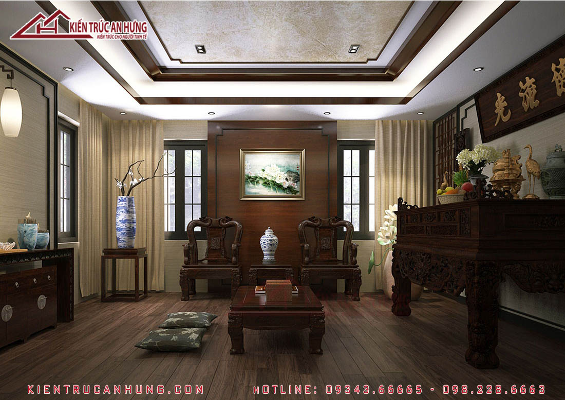 Thiết kế nội thất tân cổ điển - Anh Đức - Quảng Ninh - NT1056