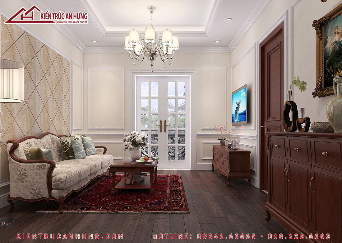Thiết kế nội thất tân cổ điển - Anh Phong - Bắc Ninh - NT1560