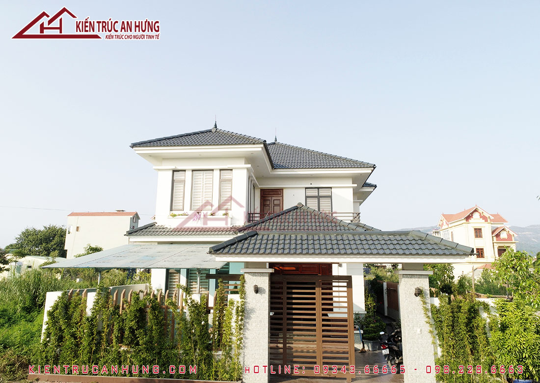 Biệt thự hiện đại 2 tầng được hoàn thiện tại Mạo Khê - Quảng Ninh