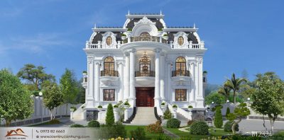 Thiết kế biệt thự nhà vườn phong cách châu Âu 2 tầng đẹp nguy nga, lộng lẫy, phô diễn vị thế và đẳng cấp Chủ đầu tư